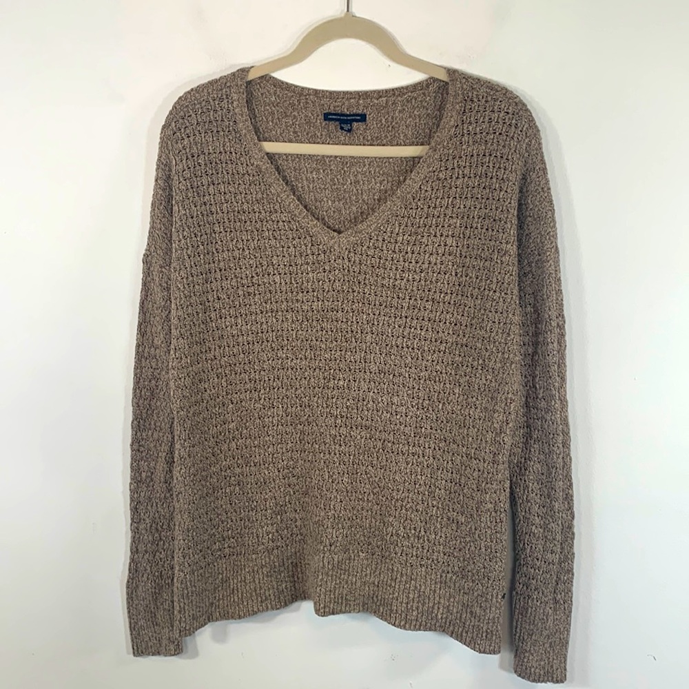 American Eagle Outfitters Wool Blend Long Sleeve Women’s Size M Brown Sweater